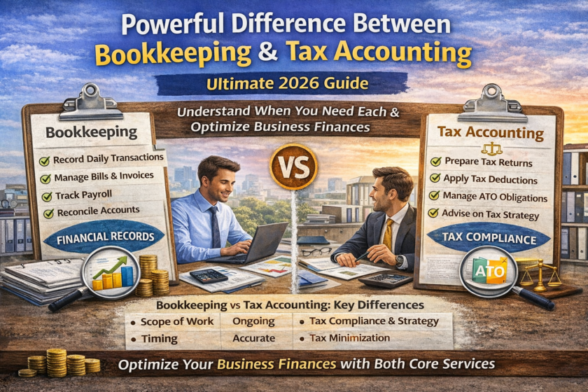 Difference Between Bookkeeping and Tax Accounting