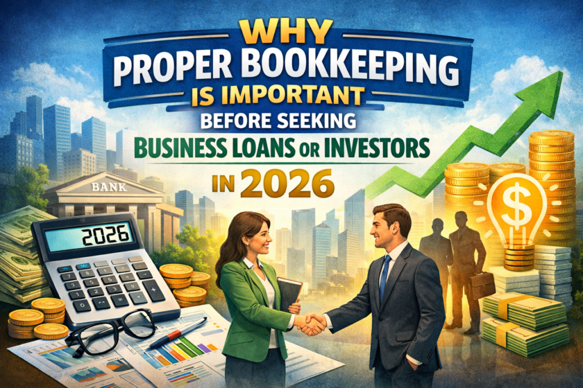 Why Proper Bookkeeping Is Important Before Seeking Business Loans or Investors