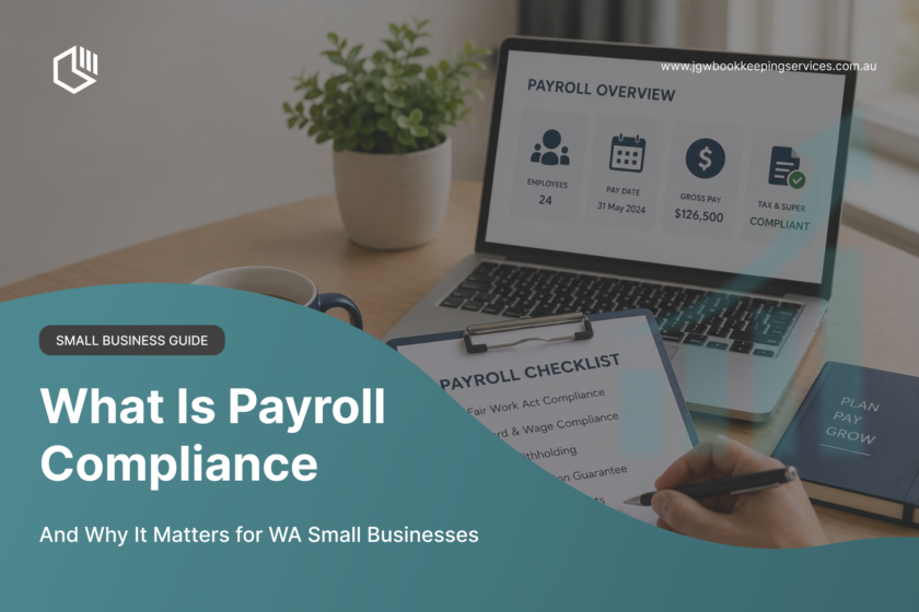 Payroll compliance checklist for WA small businesses with payroll overview dashboard and compliance documents