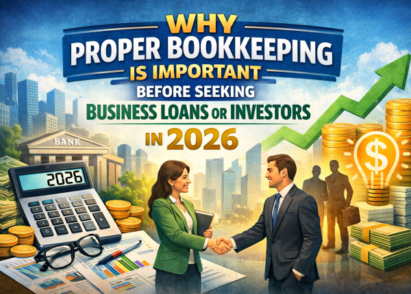 Why Proper Bookkeeping Is Important Before Seeking Business Loans or Investors