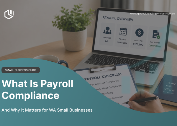 Payroll compliance checklist for WA small businesses with payroll overview dashboard and compliance documents