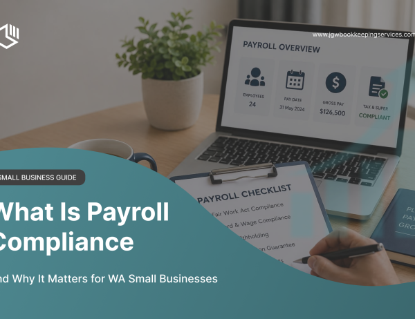 Payroll compliance checklist for WA small businesses with payroll overview dashboard and compliance documents